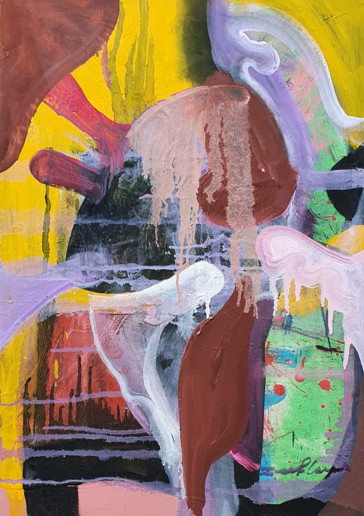 abstracción, arte abstracto, óleo sobre lienzo